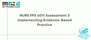Read more about the article NURS FPX 6011 Assessment 3 Implementing Evidence-Based Practice