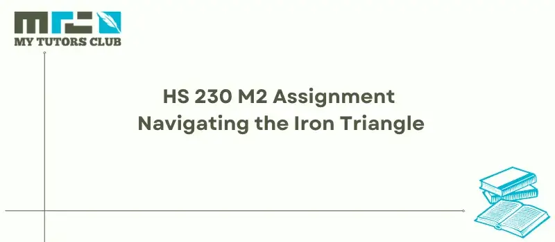 You are currently viewing HS 230 M2 Assignment Navigating the Iron Triangle