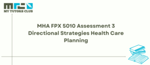 Read more about the article MHA FPX 5010 Assessment 3 Directional Strategies Health Care Planning