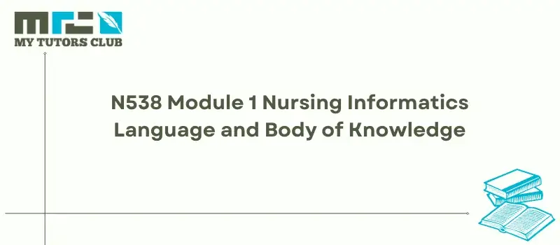 You are currently viewing N538 Module 1 Nursing Informatics Language and Body of Knowledge