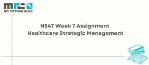 Read more about the article N547 Week 7 Assignment Healthcare Strategic Management