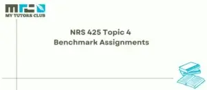 Read more about the article NRS 425 Topic 4 Benchmark Assignments