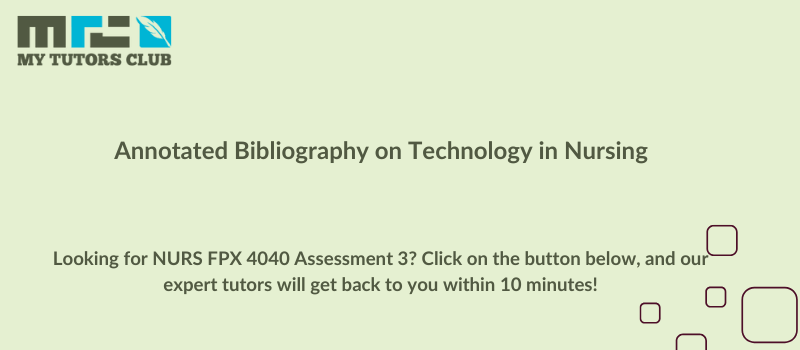 NURS FPX 4040 Assessment 3