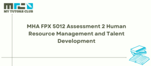 Read more about the article MHA FPX 5012 Assessment 2 Human Resource Management and Talent Development