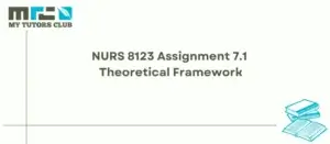 Read more about the article NURS 8123 Assignment 7.1 Theoretical Framework