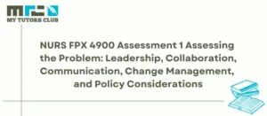 Read more about the article NURS FPX 4900 Assessment 1 Assessing the Problem: Leadership, Collaboration, Communication, Change Management, and Policy Considerations