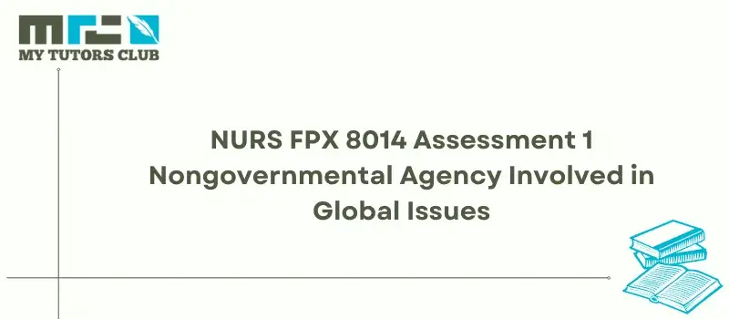 You are currently viewing NURS FPX 8014 Assessment 1 Nongovernmental Agency Involved in Global Issues