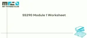 Read more about the article SS290 Module 1 Workseet