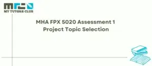 Read more about the article MHA FPX 5020 Assessment 1 Project Topic Selection